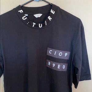 Cool Black & White T-Shirt size graphic